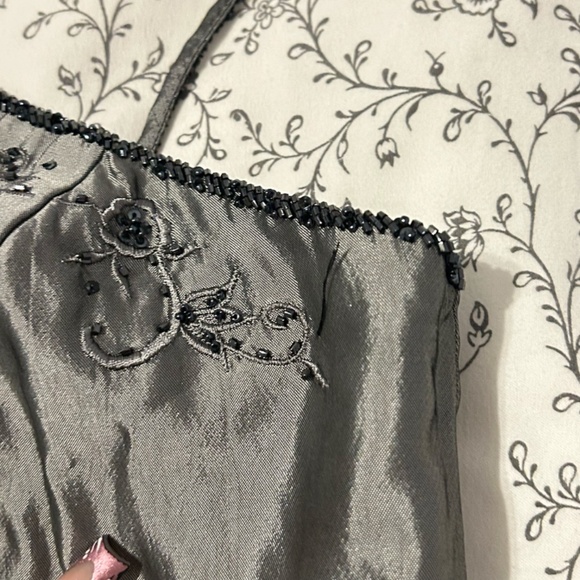 Davids Bridal Silver Embellished Halter Neck Corset Top - Picture 8 of 9